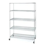 5 Rack Estante Acero Industrial Uso Rudo Ajustable Archivero