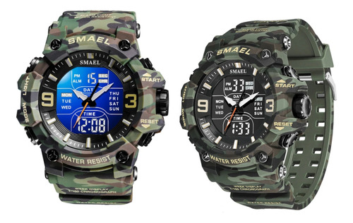 Reloj Deportivo Militar Smael 8049b Digital-analógico Shock