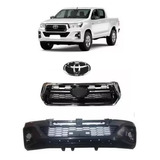 Parachoque Dianteiro E Grade Radiador Hilux Pickup 2019 2020