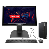Mini Desktop + Monitor Lenovo M70q I3 10a 240gb 8gb Ram