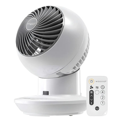 Ventilador De Globo Giratorio Control Remoto 5 Velocidades 20 Cm 60 Hz Blanco Blanco