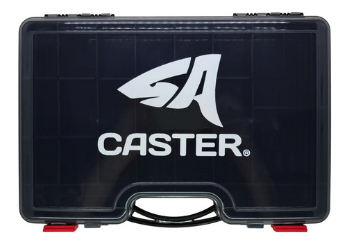 Caja Caster Para Señuelos Doble Faz 44 Divisiones 29,5x20,5x