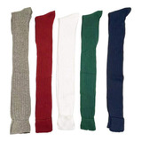 Pack 12 Pares Calcetas Largas, Bucaneras Escolares,7 Colores