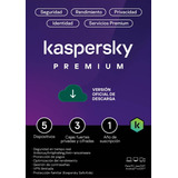 Kaspersky Premium 5 Disp 3 Cuentas Kpm 1 Año Total Security