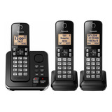 Teléfono Inalámbrico Panasonic Kx-tg633sk De 3 Handsets