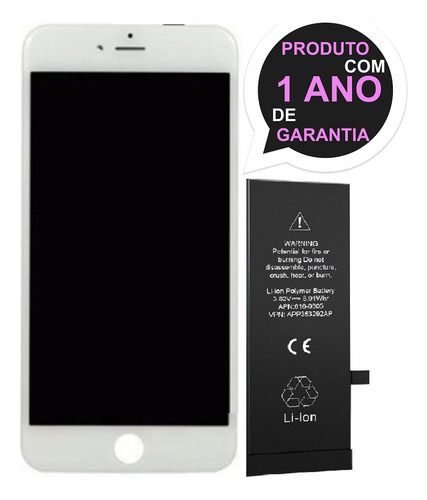 Tela Touch Display Para iPhone 6s A1633 A1688 + Battria Orig
