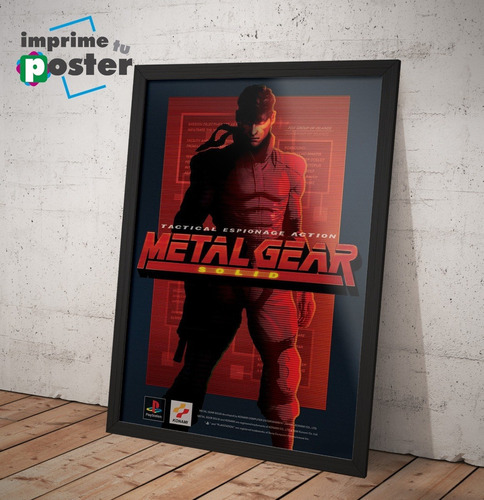 Cuadros Metal Gear Solid 34x46cm Marco Negro Imprimetuposter