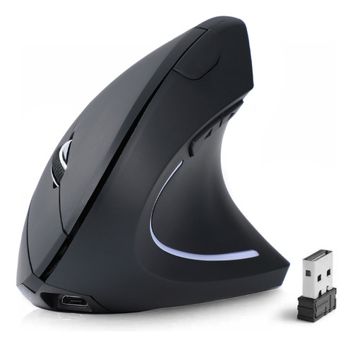 Mouse Vertical Inalámbrico 2.4g Ergonómico, Recargable