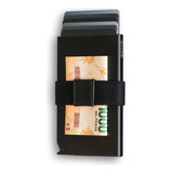 Tarjetero Card Slider Walla Wallets Black - Proteccion Rfid