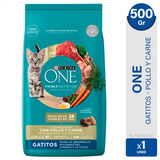 Alimento Gatos Purina One Gatitos Pollo Carne 500g