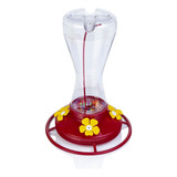 Bebedero Colibríes 4 Flores Transparente 470ml Alimentador