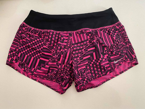 Short Nike Mujer Fucsia Y Negro Talle S