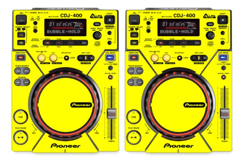 Adesivos Skin P/ 2 Cdj-400 Pioneer Personalizado Cdj 400 Par