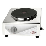 Fogão Cooktop Elétrica Layr Topázio 1 Boca 2.0 Prateado 220v