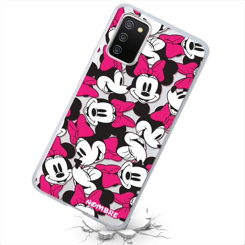 Funda Para Galaxy Minnie Mouse Disney Personalizada Nombre