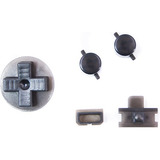 Set Botones Color Smoke Black Para Game Boy (dmg)