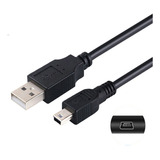 Cable Mini Usb De Datos Y Carga V3, Simple Y Duradero, Color Negro