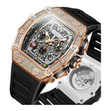 Relojes Mecánicos Con Diamantes De Lujo Onola On6826d