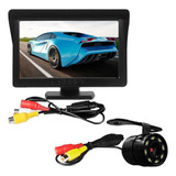 Câmera De Ré Leds Infravermelhos Ip66 Tela Automotiva 4.3''