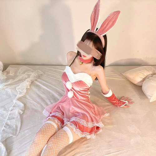 Conjunto De Vestido Sexy Para Niña Con Pijama Cos Bunny