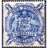 25099....austrália   -  Brasão Nacional - 1  Libra ( Pound )