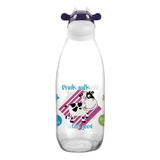 Botella Para Leche Cow / 1 Litro / Titiz Color Morado Con Blanco