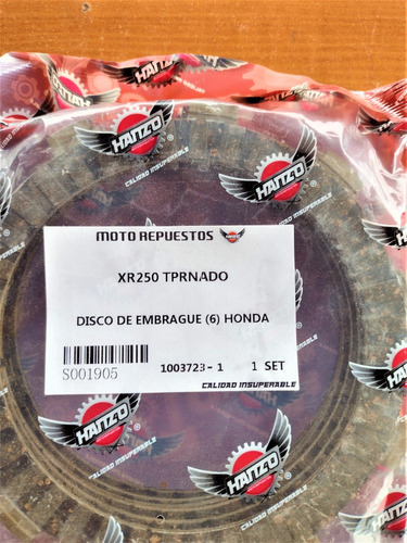 Discos De Embrague Para Honda Tornado Xr250 Foto 5