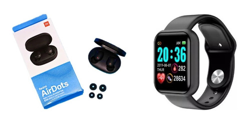 Reloj D20 Pro Smartwatch + Audifonos Redmi Airdots S