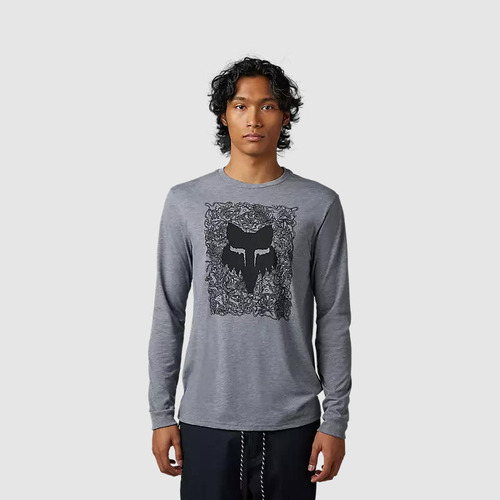 Polera Lifestyle Auxlry Manga Larga Gris Fox