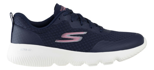 Tenis Sport Skechers Gorun 15165 Marino Rosa Goga Mat Orig.