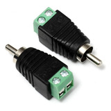 Conector Bornera Rca X4 Para Micrófono Cctv Dahua Hikvision