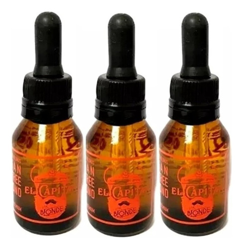 3 Aceite Esencial Barba El Capitan 20ml. N2 Rojo - Mr Blonde