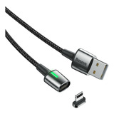 Cabo Usb/ Lightning Baseus iPhone Zinc Magnético 1.5a 2m Cor Preto