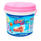 Use It Baby Lenço Umedecido Balde Rosa 400 Unidades