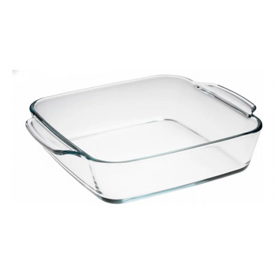 Bandeja Cuadrada De Vidrio, Código 2650 (refractario) | Envío gratis