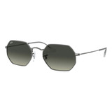 Ray Ban Rb3556n Octagonal Negro Gris Degradado