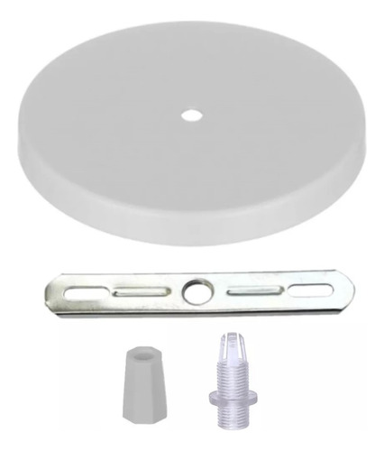 Kit Canopla Para 1  Luminária Pendente Lustre Decoração Teto