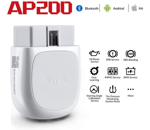 Escáner De Diagnóstico Automotriz Autel Ap200 Bluetooth Obd2