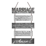 Letrero Rústico De Matrimonio Con 5 Paneles - Regalo De Desp