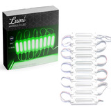 Kit 50pçs Modulo Led Smd/cob 160º 12v Verde Ip67 Lumi