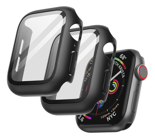 2 Fundas Impermeable Case Cristal Templado Para Apple Watch
