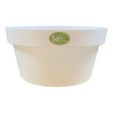 Vaso Cuia Bari Para Plantas E Suculentas 25cm 4.3 Lts Cor Branco