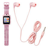 Reloj Inteligente P/niños Con Auriculares - Rosa Glitter