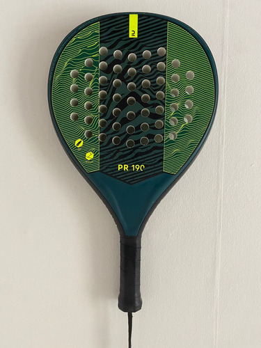 Raqueta Pala De Padel Pr190 Kuikma Color Negro/verde