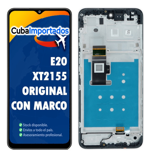 Modulo E20 Pantalla Display Motorola Original Con Marco 