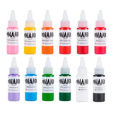 Kit De Tintas Para Tatuar 1oz Dynamic Og Set 12 Colores