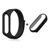 Pulseira De Nylon Para Mi Band 3 4 5 6 Velcro + Case Tpu