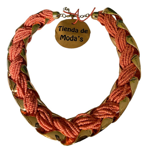 Collar Color Coral | Diseño | Accesorios De Moda Handmade