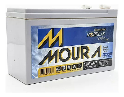 Bateria Selada Moura 12v 7ah - Nobreak, Cerca Elétrica