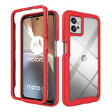 Funda Uso Rudo Motorola G22e32 G32 Transparente Reforzada360